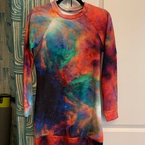 Pink multi Galaxy tunic